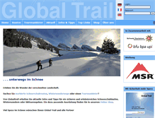 Tablet Screenshot of globaltrail.ch